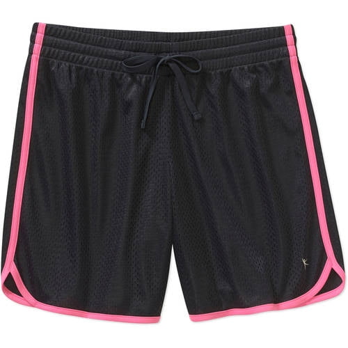 womens long mesh shorts