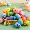 thumbnail image 6 of JOYIN 30 Pcs 3.15Inch Printed Jumbo Plastic Eggs for Easter Egg Hunt Event, Easter Basket Stuffers, Party Favor Goodie Bags, Scene and Decoration, School Parties Prizes, School Classroom Rewards, 6 of 7