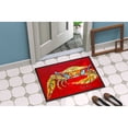 thumbnail image 2 of Crab Blue on Red, Sr. Door Mat Doormat, 2 of 4