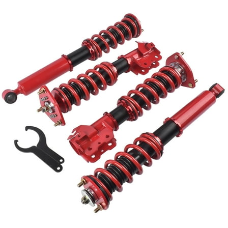 Mustrod Coilover Suspension Kit Front Rear for Nissan XE Coupe, SE Hatchback, Base Coupe, SE Convertible