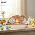thumbnail image 6 of Wooden Easter Ornament with Scripture – 2D Hollow Design Depicting Resurrection Scene, Tabletop Display for Home Décor, Christian Religious Gift, 6 of 8