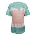 thumbnail image 5 of Womens Plus Size $5,Women's Tops Women's Fashion Casual Loose Blouse Tiy-dye Printing Round Neck T-Shirt Shirts Blouse Print Tee, 5 of 5