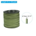 thumbnail image 2 of Uxcell 100 Yards Flat Suede Cord 2.7mm Leather String Lace Faux Leather Cord with Roll Spool Dark Green, 2 of 6