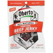 Oberto All Natural Teriyaki Beef Jerky 1.5oz Resealable Bag