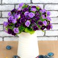 thumbnail image 4 of 3 Bunches Artificial Rose Elegant Simulated Flowers Fake Roses for Party Decor, 4 of 7