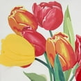 thumbnail image 3 of Colorful Felt Applique Tulips Down Filled Pillow, 3 of 4