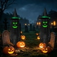 thumbnail image 6 of HHJZPR Halloween Glow-in-the-Dark Witch Ghost Hanging Decor, 39" Spooky Prop for Porch & Party, 6 of 6