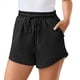 thumbnail image 3 of Pantalones Cortos de Verano para Mujer, Ropa Deportiva Informal, Ropa Deportiva de , Ropa de Playa para Vacaciones, Moda de Otoño Cómoda. Gris Oscuro L, 3 of 8