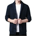 thumbnail image 1 of Chemises à Manches Longues pour Hommes Cardigan à Manches Longues à Boutons-Pression avec Poches, 1 of 4
