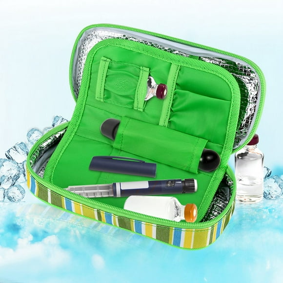 Rdeghly Medical Travel Bag, Portable Diabetic Insulin Cooler Bag Organizer Medical Insulation Cooling Travel Case, Insulin Bag