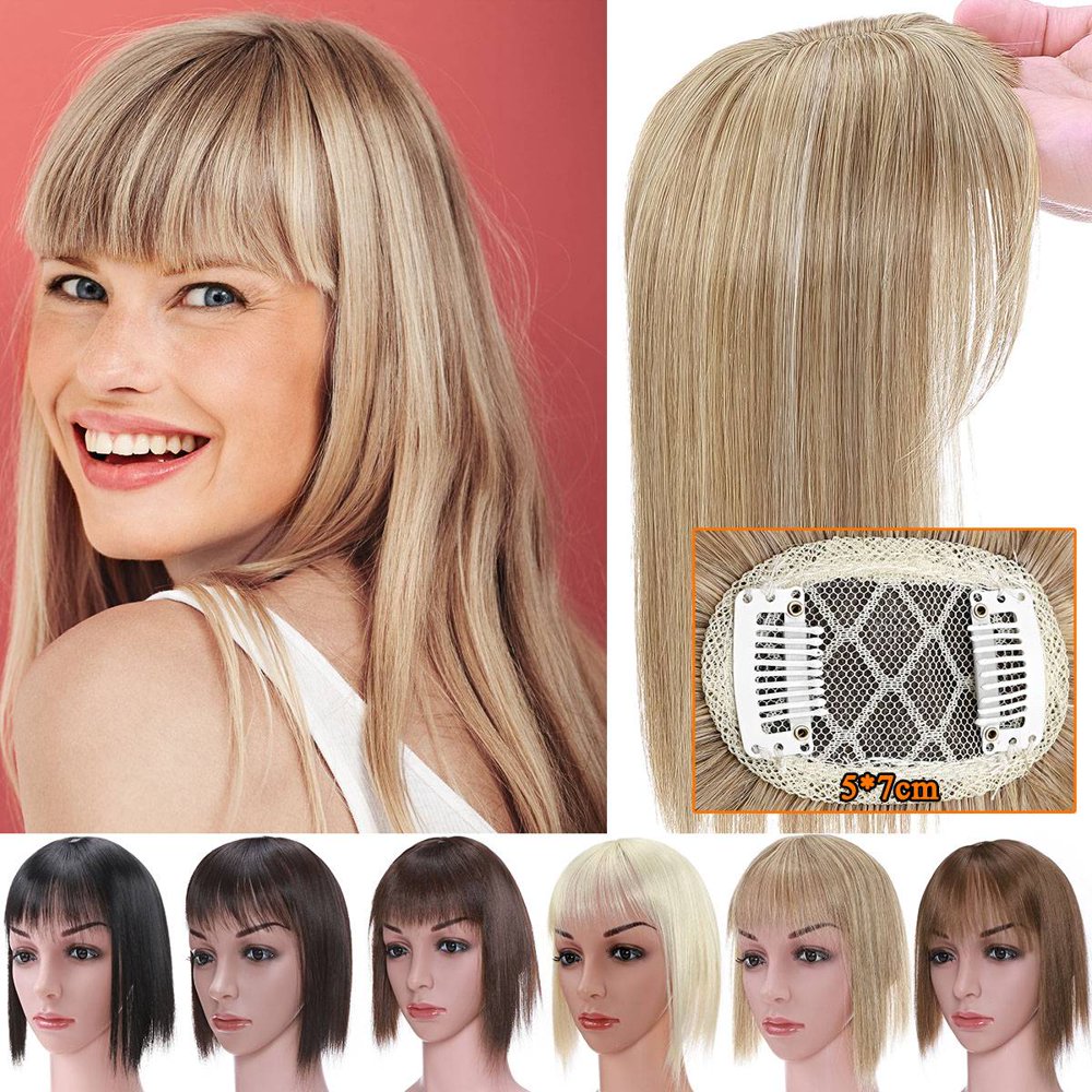 SEGO Clip in Hair Extensions Hair Topper for Women with Thin Air Bangs Synthetic Toupee for Loss SEGO Clip in Hair Extensions Hair Topper for Women with Thin Air Bangs Synthetic Toupee for Loss
