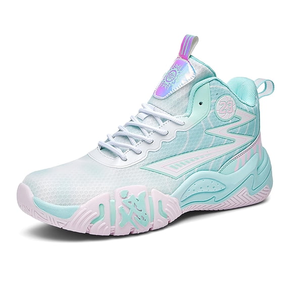 Novetra Men's High Top Basketball Shoes With Mesh Surface for Outdoor Court Anti Slip Sports Shoes