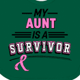 thumbnail image 4 of Inktastic My Aunt is a Survivor Breast Cancer Awareness Boys or Girls Baby Bib, 4 of 4