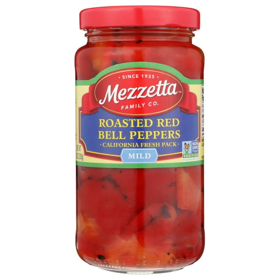 (Pack of 12) Mezzetta Roasted Red Bell Peppers 10 Oz