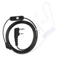 thumbnail image 1 of 2-pin earphone headset ear hook K headphones for 2-way radio walkie talkie (black), 1 of 5