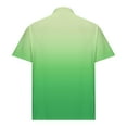 thumbnail image 4 of cocolona Mens Turndown Collar Button Short Sleeve T-shirts Summer Casual Golf Shirts Fashion Gradient Color Pullover Tops on Clearance S-4XL, 4 of 6