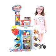 KARMAS PRODUCT Kids Grocery Supermarket Shop Stand and Cash Register Play Set Toy 36pcs