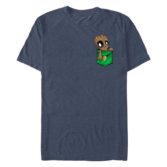 Men's Marvel Groot Front Pocket Graphic T-Shirt
