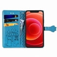 thumbnail image 2 of Funda Cartera FOXDOCK para iPhone 12 Mini , Flip PU con Relieve de Gatos y Perros, Tarjetero y Soporte, 2 of 6