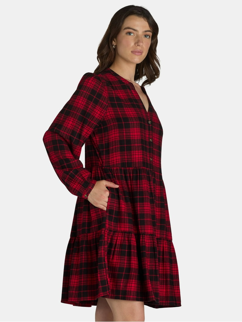 plaid womens shirt dress Women's Free Swingin' Flannel Shirtdress