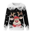 thumbnail image 4 of Sweaters for Women Christmas Butter Hoodies Women Teen Girls Long Sleeve Big Women Jacket Crewneck Sweatshirt Cute Reindeer Bohemian Jackets Women Graphic Xmas Shirts, 4 of 4