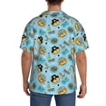 thumbnail image 3 of Sikiie funny lion in pirate Print Men's Wrinkle Free Untucked Cuban Shirt Business Casual Button Down Shirts Short Sleeve Shirt-4X-Large, 3 of 5