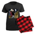 thumbnail image 5 of CafePress - Wishing For The Moon Women's Dark Pajamas - Women's Short Sleeve Print T-Shirt and Pants Dark Cotton Pajama Set, 5 of 7