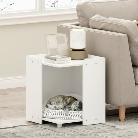 UPC: 0810006777703 | Furinno Peli Litter Box Enclosure  Solid White