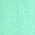 thumbnail image 1 of Ahgly Company Indoor Square Solid Turquoise Blue Modern Area Rugs, 6' Square, 1 of 4