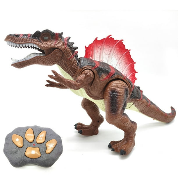 R/C Spinosaurus Dinosaur , Big Action Figure Jurassic World Toy, Walking Robot Toys with LED