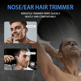 thumbnail image 6 of NEXPURE Nose Hair Trimmer for Men Women, Lithium Ion Battery Electric Nose Ear Hair Remover, GT-2011BIM, 6 of 8