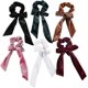 thumbnail image 1 of Bowknot Hair Scrunchies Velvet Hair Scrunchy Elastic Hair Bow Hair Bands Ponytail Holder Hair Ties Ropes Accessories For Girls Women (6 Pack), 1 of 5