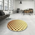 thumbnail image 3 of Ahgly Company Indoor Round Patterned Red Fox Red Area Rugs, 8' Round, 3 of 6