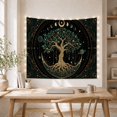 thumbnail image 5 of Ocean Waves Trunked with Tree Sprawling Branches Leaves, Mystical Fantasy for Space Lovers, Galaxy Room Decor, Mother'S Day Gift, Tapestry Wall Hanging for Bedroom and Dorm, 5 of 7