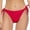 Red, variant on Summer Medium Rise Bikini Bottoms Triangle Swim Briefs Comfortable Casual Beachwear(White,S)