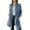 Blue, variant on Ozmmyan Womens Classic Long Jean Jacket Plus Size Loose Long Sleeve Women’s Oversized Button Frayed Hem Lightweight Denim Jean Jacket, S-5XL