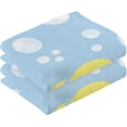 thumbnail image 2 of SKYSONIC 16"x28" Face Hand Towel Set, Cute Baby Rubber Ducks on Blue Background Cotton Washcloths, Quick-Dry Highly Absorbent Bath Towels 2 PCS for Bathroom Ktichen Travel SPA Gym, 2 of 7