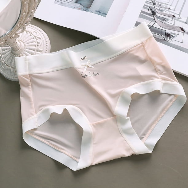 Ropa interior de verano para mujer, agradable para la piel, pantalones finos con mascarilla, finos, de seda helada, que no dejan marcas, de secado rápido, con sensación de desnudez, calzoncillos de