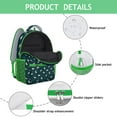 thumbnail image 3 of Cute Baby Dinosaur Pattern Backpack – Artistic Cartoon Dino Print Schoolbag with Planets, Forest, and Star Design, 3 of 6