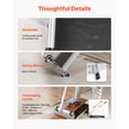thumbnail image 6 of KFFKFF 13-inch Vinyl Flooring Cutter, Cuts up to 12mm Thickness, Adjustable Angles (15°/30°/45°), Includes Wheels and Telescoping Handle, Suitable for Engineered Wood, LVT, VCT, SPC, LVP, WPC, 6 of 9