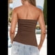 thumbnail image 5 of Camiseta Sin Mangas Sexy de Moda de Verano Color Café XL, 5 of 6