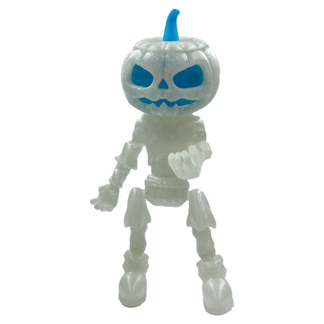 Xihbxyly Calabaza de Halloween con Ojos y Boca Brillantes, Cambio de Color, Adorno Articulado, Decoración Única de Halloween, Efecto Espeluznante Nocturno, Tamaño 17 X 5,6 X 5,6 Cm