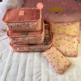 thumbnail image 1 of Bolsa de almacenamiento y acabado de equipaje Bolsa de viaje de 6 piezas Bolsa de almacenamiento de 6 piezas de tela Oxford Bolsa de almacenamiento de ropa interior, 1 of 6