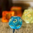 thumbnail image 2 of Cusdie 7-Die Resin DND Dice, Polyhedral Dice Set with Aurora Glitters for Role Playing Game Dungeons and Dragons D&D Dice MTG Pathfinder, 2 of 5