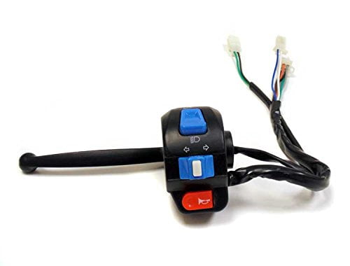 High Low Beam, Turn Signals, Horn GY6 50cc Scooters Complete Assembly Left Side Control Switch with Brake Switch and Lever for Tao Tao ATM 50 