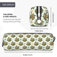 thumbnail image 3 of Sikiie Sloth Sitting Tropical Leaves Leather Pencil Case, Makeup Pouch, Zipper Pouch for Daily Essentials, Storage Organizer, Cosmetics and Stationary Bag, 3 of 7