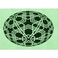 thumbnail image 1 of Ahgly Company Machine Washable Indoor Rectangle Transitional Medium Forest Green Area Rugs, 8' x 10', 1 of 7