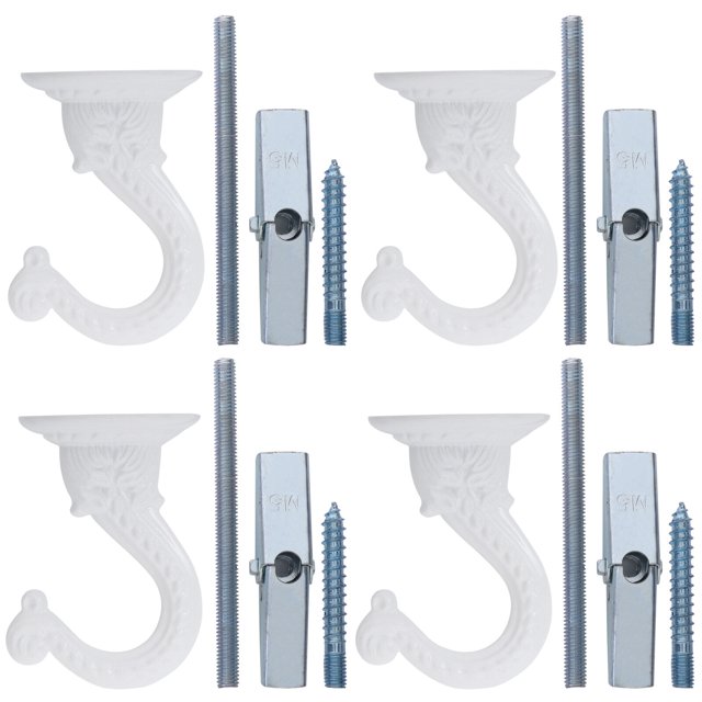 4 Sets Ceiling Hook Swag Hook Plant Hanging Ceiling Hanger Hook for Home Office