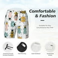 thumbnail image 3 of Balery Colorful Insects Bañador para hombre, shorts de playa de secado rápido con entrepierna y forro de compresión-Medium, 3 of 6