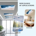 thumbnail image 6 of 4 Pack Blue Ocean Fluorescent Light Covers for Ceiling Lights Wave Beach Abstract Seaside Scenery Nature Magnetic Ceiling Light Covers Overhead Light Filters for Office Classroom Home, 6 of 9